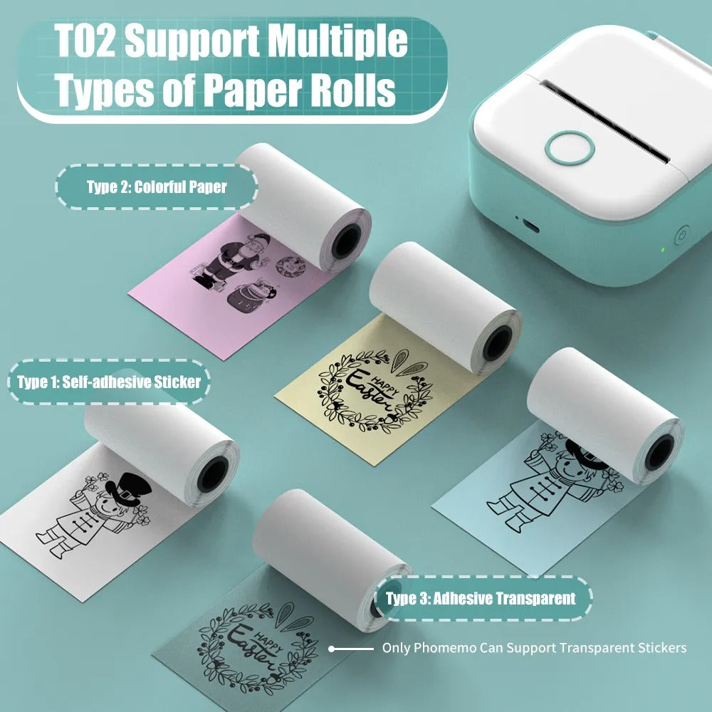 Portable Mini Wireless Thermal Pocket Printer